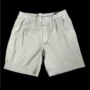 Polo Ralph Lauren Men’s Classic Fit Pleated Khaki Shorts Size 34”, 8” length.